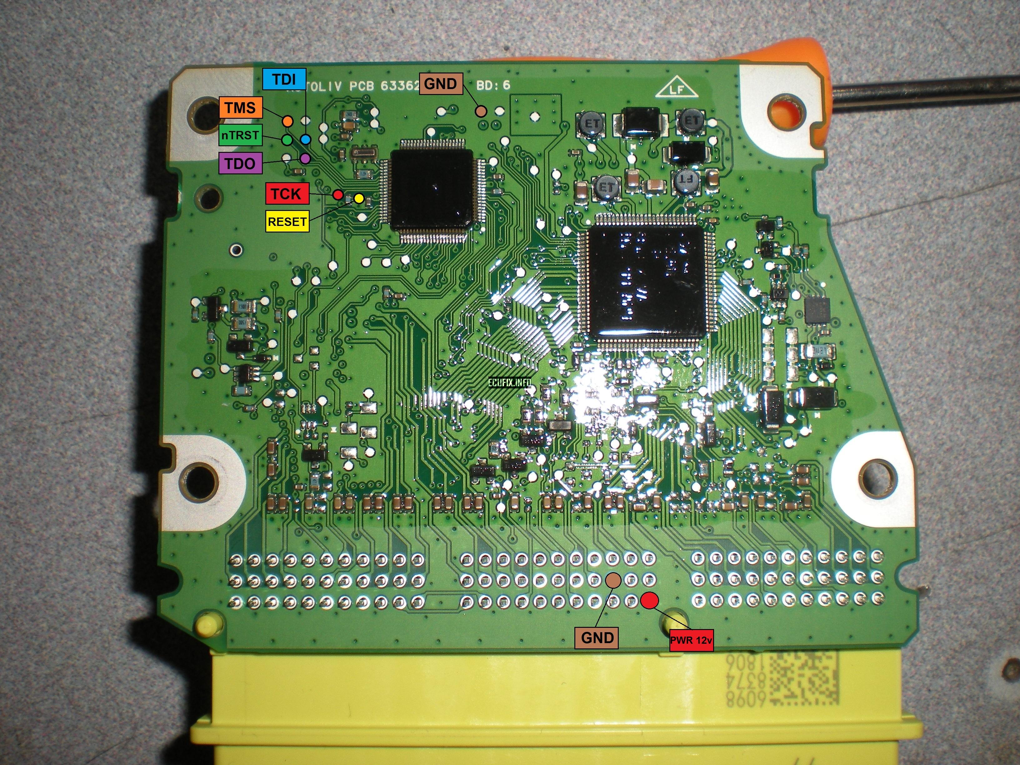 Pinout JTAG a500 h